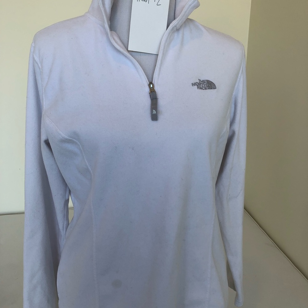 [Item #2] White Fleece North Face Pullover